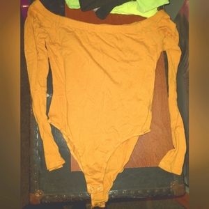 Over-shoulder long sleeve bodysuit